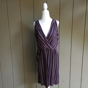 LOFT lightweight cross over Sleeveless Midi Dress